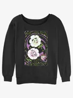 Nickelodeon Fairly Odd Parents Flower Card Womens Slouchy Sweatshirt