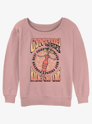 Rugrats Cynthia Ride Or Die Womens Slouchy Sweatshirt