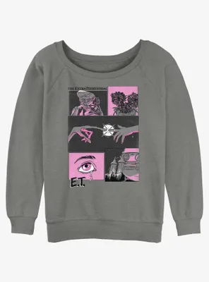 E.T. the Extra-Terrestrial Poster Womens Slouchy Sweatshirt