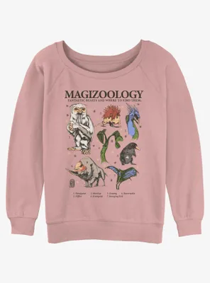 Fantastic Beasts and Where to Find Them Magizoology Womens Slouchy Sweatshirt