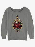 Dungeons & Dragons Dagger And Dice Womens Slouchy Sweatshirt