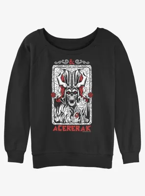 Dungeons & Dragons Acererak Grunge Womens Slouchy Sweatshirt