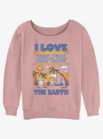 Care Bears I Love The Earth Womens Slouchy Sweatshirt