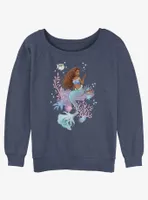 Disney The Little Mermaid Ariel Dinglehopper Womens Slouchy Sweatshirt