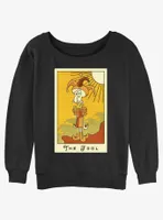 Spongebob Squarepants The Fool Squidward Womens Slouchy Sweatshirt