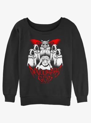 Sally Face Devourers Of God Womens Slouchy Sweatshirt