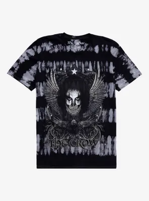 The Crow Winged Skull Face Tie-Dye T-Shirt