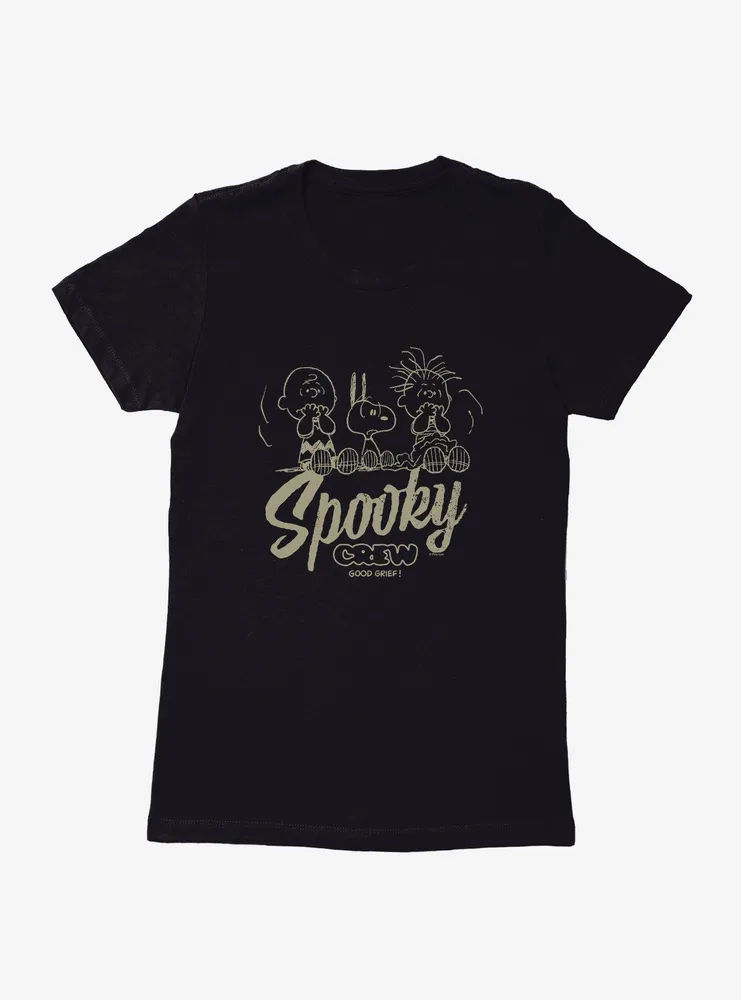 Peanuts Spooky Crew Womens T-Shirt