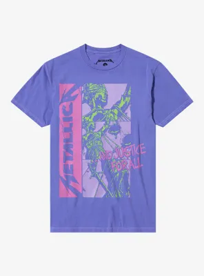Metallica ...And Justice For All Pastel Boyfriend Fit Girls T-Shirt