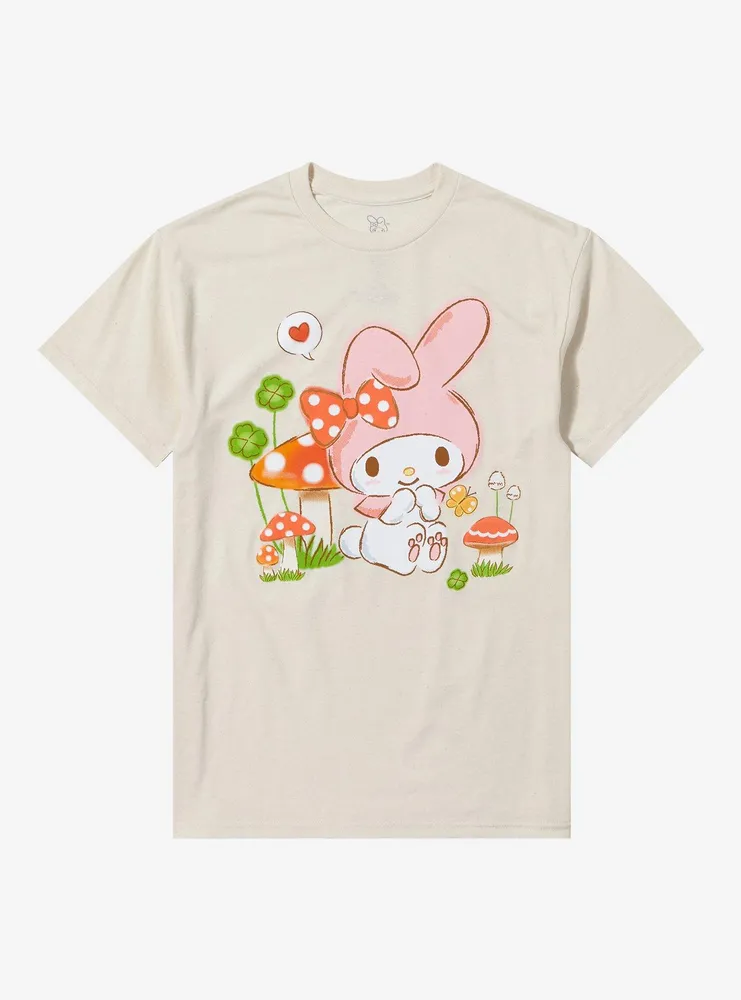 My Melody Mushroom Boyfriend Fit Girls T-Shirt