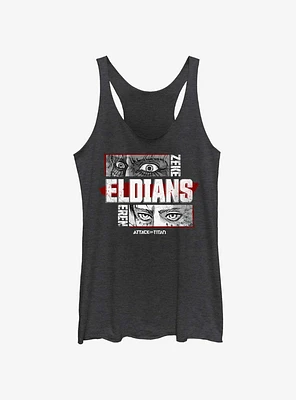 Attack On Titan Eldians Zeke & Eren GIrls Raw Edge Tank