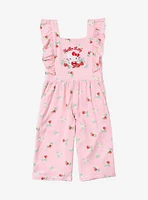 Sanrio Hello Kitty Floral Allover Print Ruffle Toddler Romper — BoxLunch Exclusive