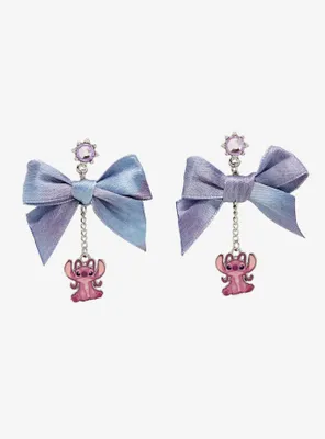 Disney Lilo & Stitch Angel Bow Drop Earrings — BoxLunch Exclusive