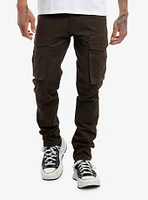 Olive Zipper Cargo Pants