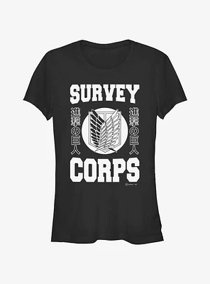 Attack On Titan Survey Corps Jersey Girls T-Shirt