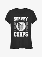 Attack On Titan Survey Corps Jersey Girls T-Shirt