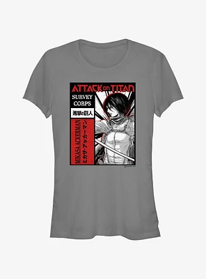 Attack On Titan Survey Corps Mikasa Girls T-Shirt