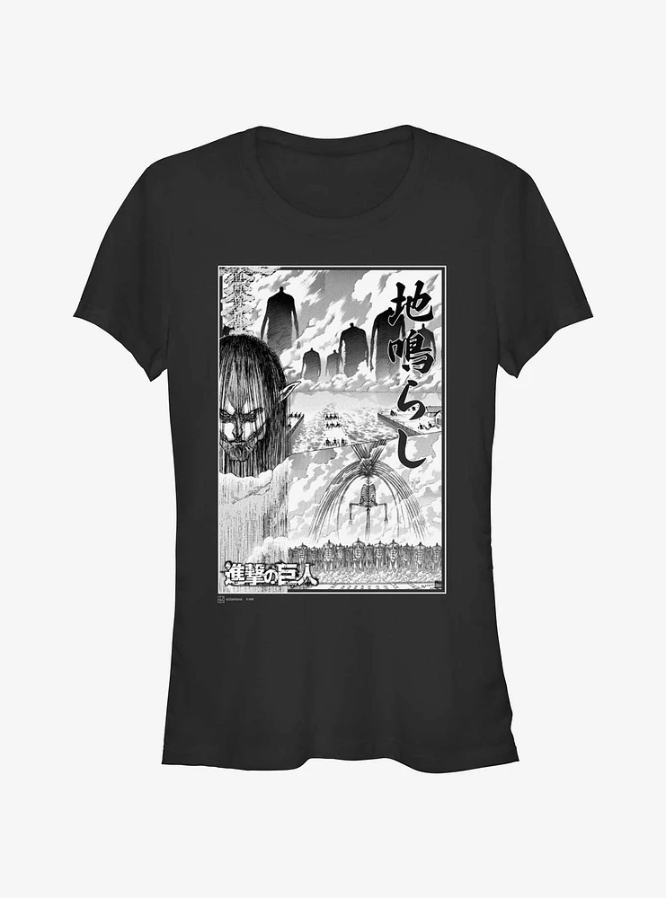 Attack On Titan The Rumbling Collage Girls T-Shirt