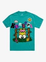 Keroppi Upside Down Boyfriend Fit Girls T-Shirt