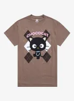 Chococat Argyle Boyfriend Fit Girls T-Shirt