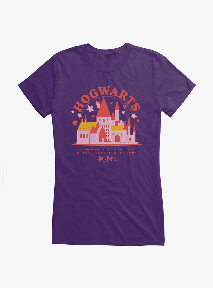Harry Potter Hogwarts Castle Chibi Girls T-Shirt