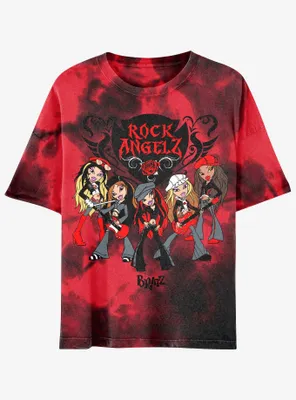 Bratz Rock Angelz Tie-Dye Boyfriend Fit Girls T-Shirt