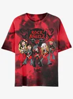 Bratz Rock Angelz Tie-Dye Boyfriend Fit Girls T-Shirt