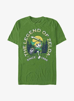The Legend of Zelda Outdoor Link Crest Extra Soft T-Shirt