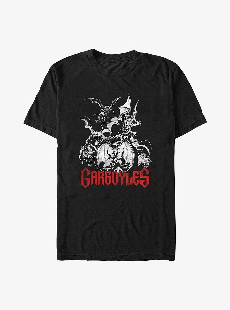 Disney Gargoyles Perched Menace Extra Soft T-Shirt