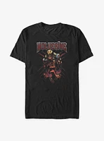 Marvel X-Men Wolverine Scratched Up Extra Soft T-Shirt