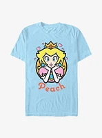 Mario Peach Hearts Extra Soft T-Shirt