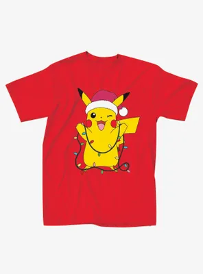 Pokemon Pikachu Christmas Boyfriend Fit Girls T-Shirt