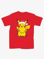 Pokemon Pikachu Christmas Boyfriend Fit Girls T-Shirt