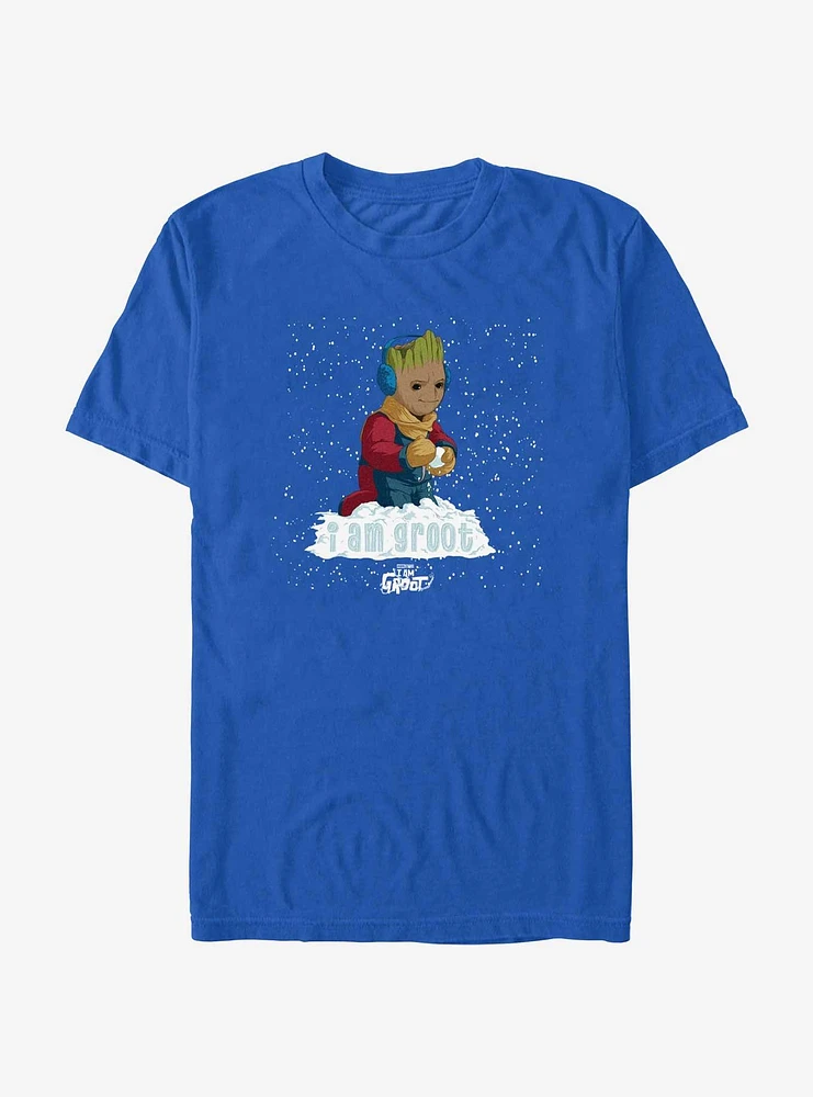 Marvel Guardians Of The Galaxy Groot Snowball T-Shirt