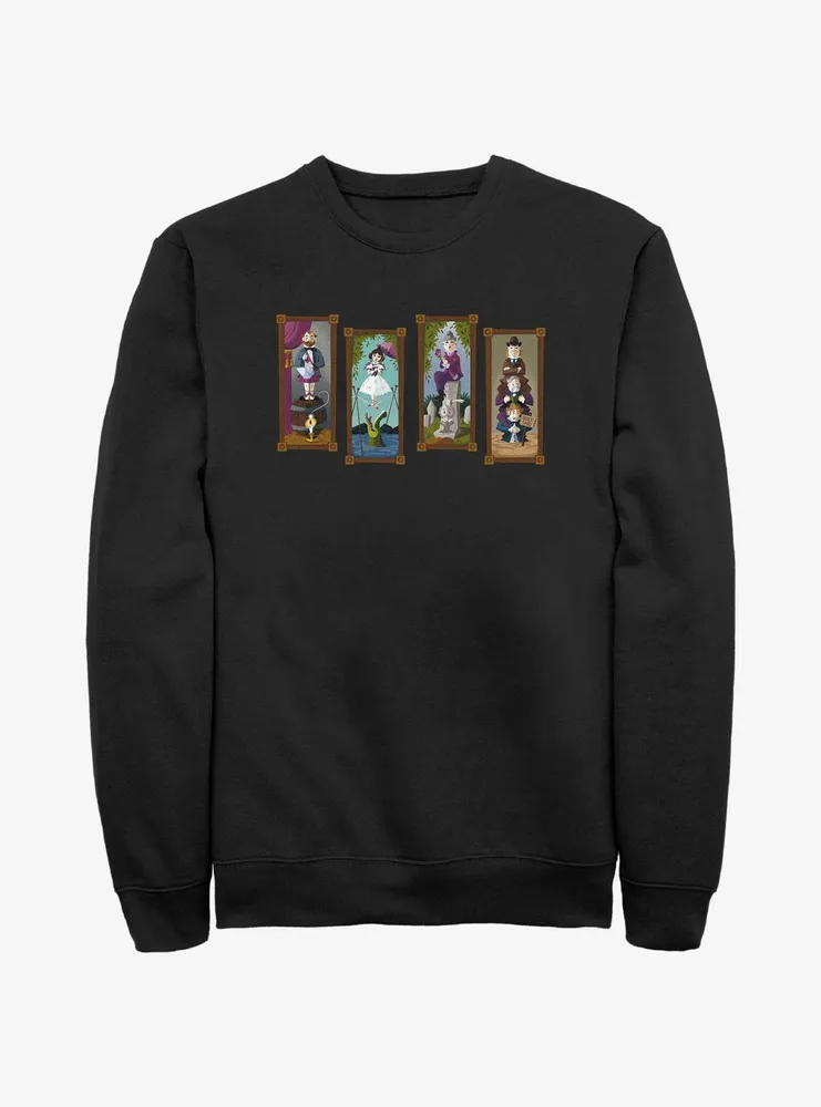 Disney The Haunted Mansion Characters Stretching Portraits Sweatshirt