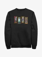 Disney The Haunted Mansion Characters Stretching Portraits Sweatshirt