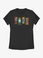 Disney The Haunted Mansion Characters Stretching Portraits Womens T-Shirt