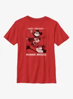 Disney 100 Minnie Mouse Sassy And Sweet Youth T-Shirt