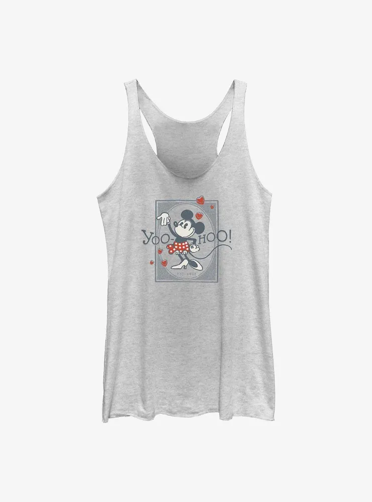 Disney 100 Minnie Mouse Yoo Hoo Womens Tank Top