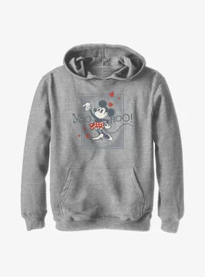 Disney 100 Minnie Mouse Yoo Hoo Youth Hoodie