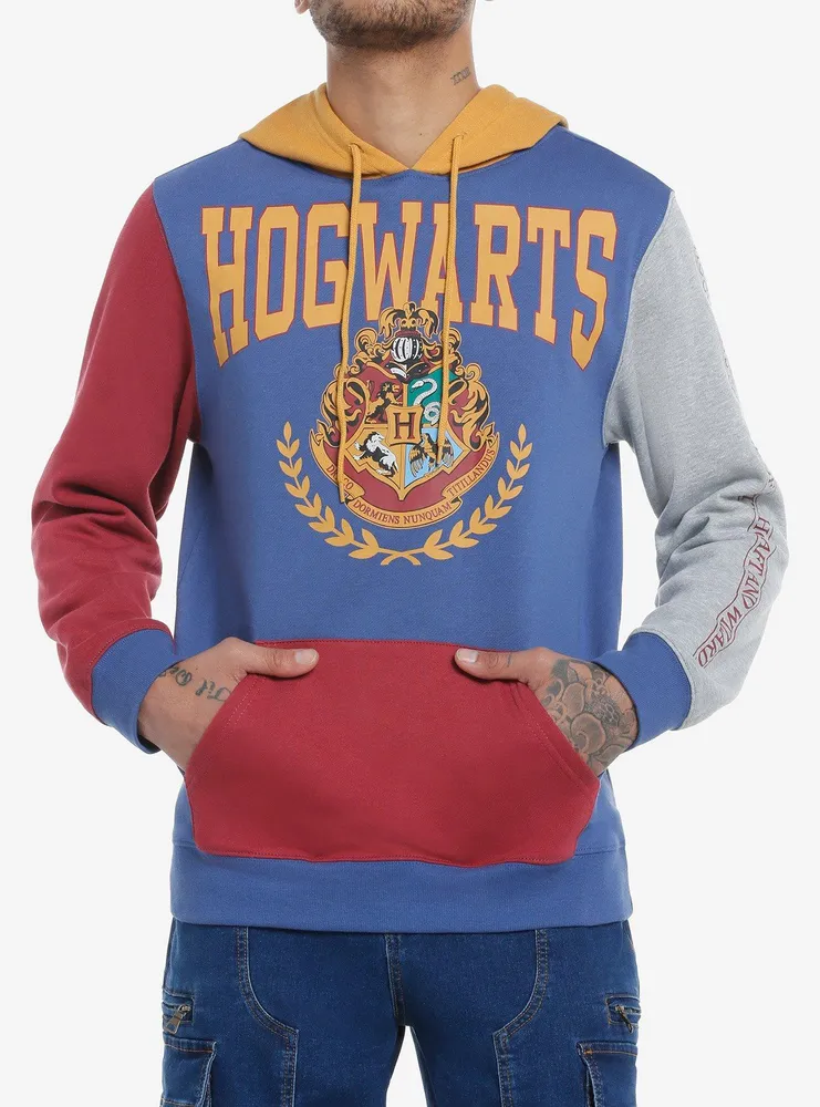 Hot Topic Harry Potter Hogwarts Color-Block Hoodie