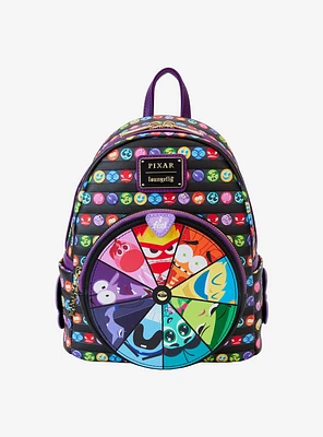 Loungefly Disney Pixar Inside Out 2 Emotions Allover Print Mini Backpack