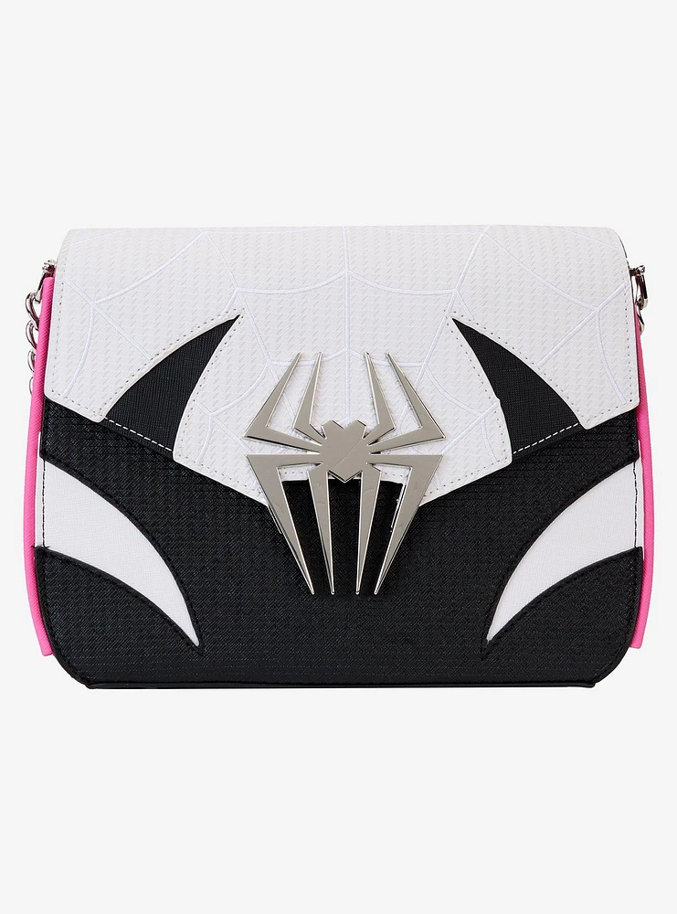 Loungefly Spider-Man: Across the Spider-Verse Spider Gwen Logo Crossbody Bag