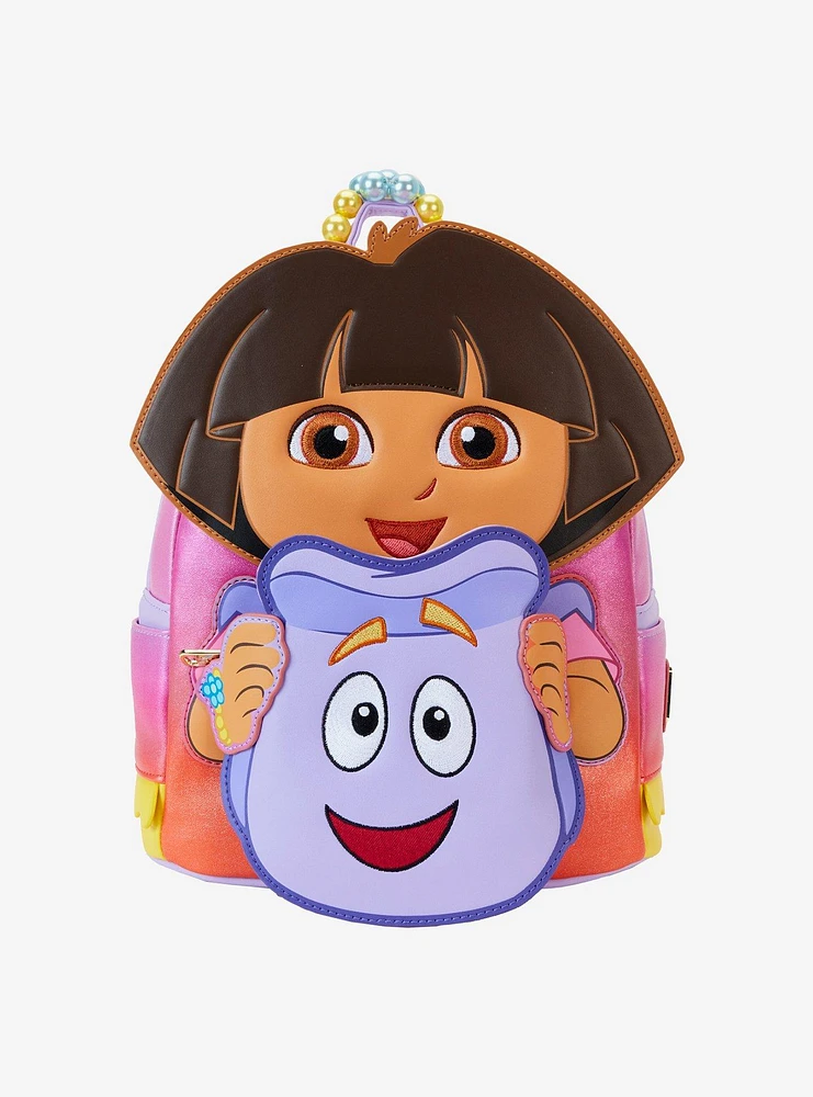 Loungefly Dora the Explorer Dora and Backpack Replica Mini Backpack