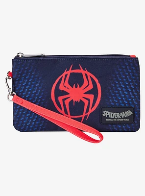 Loungefly Spider-Man: Across the Spider-Verse Miles Morales Suit Logo Wristlet