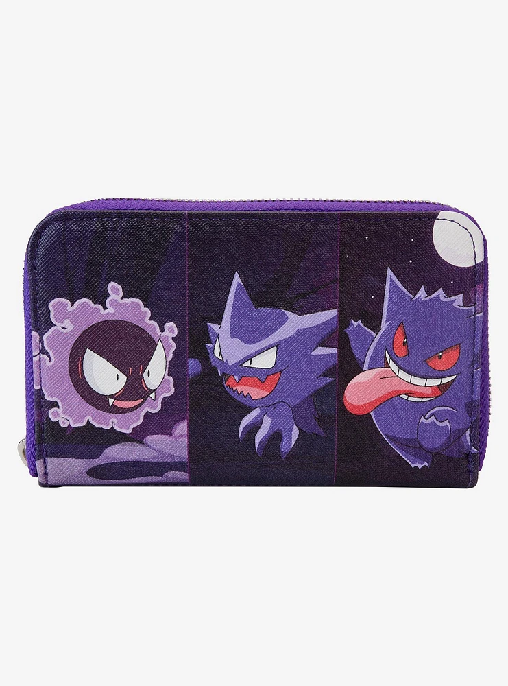 Loungefly Pokémon Gengar Evolution Zip Wallet