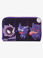 Loungefly Pokémon Gengar Evolution Zip Wallet