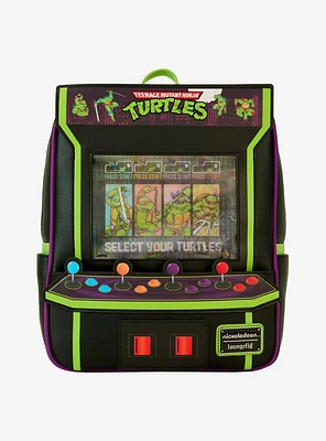 Loungefly Teenage Mutant Ninja Turtles Arcade Lenticular Glow-In-The-Dark Mini Backpack