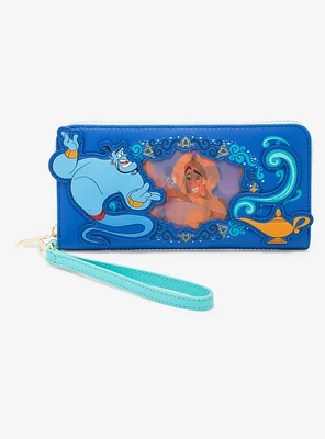 Loungefly Disney Aladdin Genie Lenticular Zipper Wallet