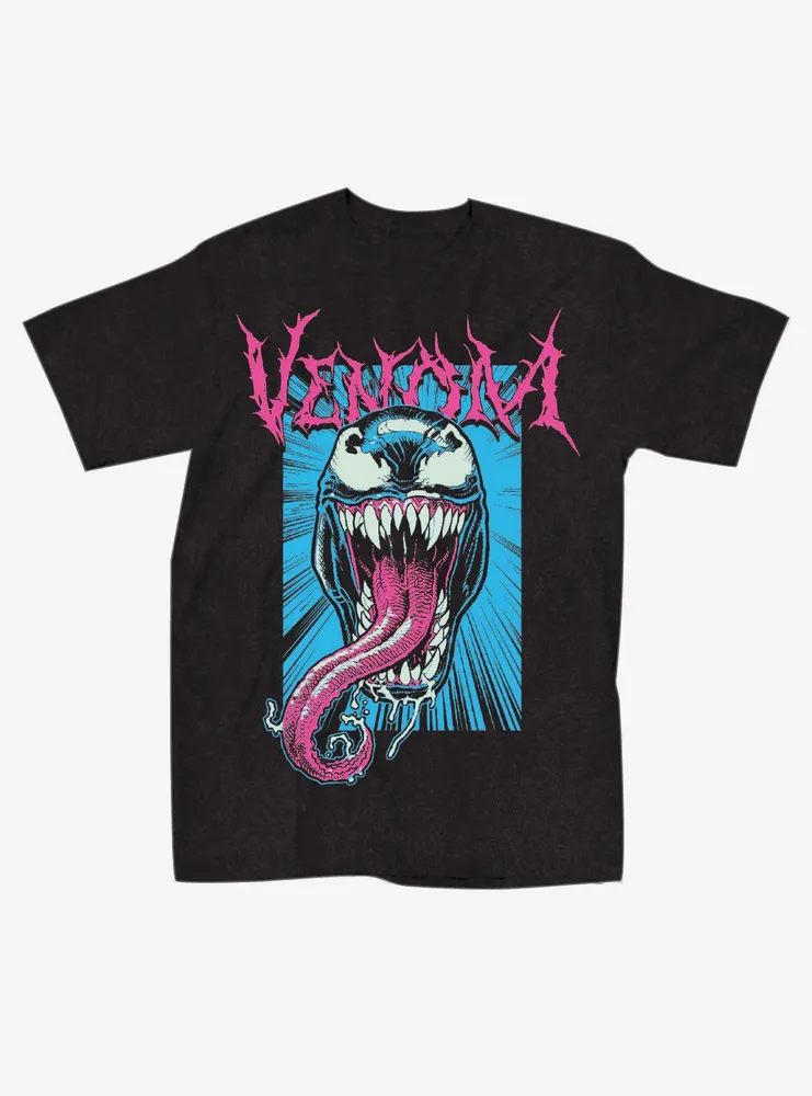 Marvel Spider-Man Venom Snarling Boyfriend Fit Girls T-Shirt